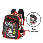 Kit Mochila Juvenil + Estojo Enaldinho Mochila De Costas Do Enaldinho Material Escolar