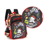 Kit Mochila Juvenil + Estojo Enaldinho Mochila De Costas Do Enaldinho Material Escolar