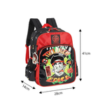Kit Mochila Juvenil + Estojo Enaldinho Mochila De Costas Do Enaldinho Material Escolar 70% Poliester