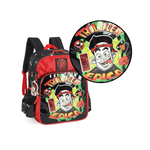 Kit Mochila Juvenil + Estojo Enaldinho Mochila De Costas Do Enaldinho Material Escolar 70% Poliester