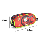 Kit Mochila Juvenil + Estojo Enaldinho Mochila De Costas Do Enaldinho Material Escolar 70% Poliester