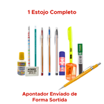 Kit Estojo Juvenil Completo Com Material Escolar e Faculdade Para Adolescente Menino E Menina
