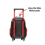 Mochila Com Rodadinhas Homem Aranha Spider-Man Para Escola Passeios Para Menino