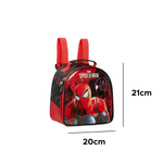 Kit Mochila Com Rodadinhas + Lancheira Homem Aranha Spider-Man Para Escola Passeios Para Menino