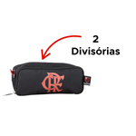 Estojo Duplo Flamengo Escolar Material Escolar Oficial