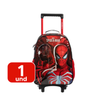 Mochila Homem Aranha Com Rodinhas Spider-Man Escolar Infantil