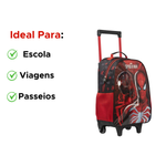 Mochila Homem Aranha Com Rodinhas Spider-Man Escolar Infantil