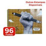 CADERNO DE CARTOGRAFIA E DESENHO 96 FOLHAS FLEXIVEL