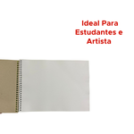 CADERNO DE CARTOGRAFIA E DESENHO 96 FOLHAS FLEXIVEL
