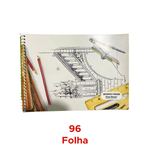 CADERNO DE CARTOGRAFIA E DESENHO 96 FOLHAS FLEXIVEL