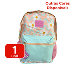 Mochila Flores Daisies 17 Polegadas Juvenil Poliéster Universidade
