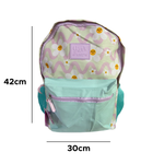 Mochila Flores Daisies 17 Polegadas Juvenil Poliéster Universidade