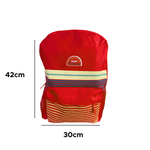 Mochila Casual Listrada 17” Poliéster Para Escola e Faculdade