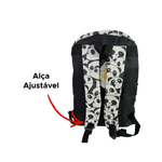 Mochila Casual Em Poliester 30x42 Carinhas Para Meninos e Meninas