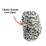 Mochila Casual Em Poliester 30x42 Carinhas Para Meninos e Meninas