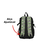 Mochila Casual Camuflada Em Nylon Adulto Masculina Feminina Bolsa Resistente