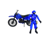 Kit Moto Com Soldado Policial De Brinquedo Motocicleta Infantil Kids