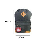 Mochila Casual Preto e Marrom Em poliester Para Adulto Masculino e Feminino Viagens Passeio