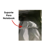 Mochila Casual Preto e Marrom Em poliester Para Adulto Masculino e Feminino Viagens Passeio