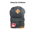 Mochila Casual Preto e Marrom Em poliester Para Adulto Masculino e Feminino Viagens Passeio