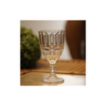 Taças De Vidro Diamond Vinho Água Drinks Ambar Dourada Metalizada 340ml
