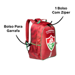Mochila Do Fluminense B02 Esportiva Juvenil Para Escola Viagens Passeios