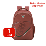 Mochila Fluminense B02 Esportiva Adulto Para Escola Viagens Passeios