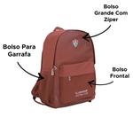 Mochila Fluminense B02 Esportiva Adulto Para Escola Viagens Passeios