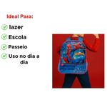 Mochila Infantil Do Homem Aranha Material Escolar