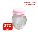 Pote de Vidro Redondo com Tampa 370ml