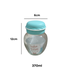 Pote de Vidro Redondo com Tampa 370ml