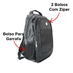 Mochila Escolar Com Suporte Para Notebook Executiva Adulto Masculina Feminina Bolsa Resistente