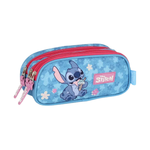 Estojo Com 3 Divisões Personagem Stitch Para Escola Faculdade 100% Poliéster