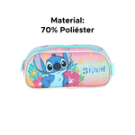 Estojo Infantil Simples Personagem Stitch Com Brilho Para Escola