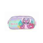 Estojo Infantil Simples Personagem Stitch Com Brilho Para Escola