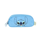 Estojo Com 3 Divisões Personagem Stitch Pelucia Para Escola Faculdade 100% Poliéster