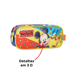 Estojo Escolar Infantil Simples Personagem Mickey Para Escola