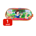 Estojo Escolar Infantil Duplo Branca De Neve Para Escola