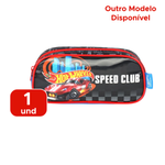 Estojo Escolar Infantil Simples Hot Wheels 70% Poliéster Para Escola