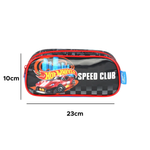 Estojo Escolar Infantil Simples Hot Wheels 70% Poliéster Para Escola