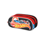 Estojo Escolar Com 3 Divisões Infantil Hot Wheels 100% Poliéster Material Para Escola