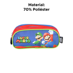 Estojo Infantil Do Personagem Mario Bros Material Escolar