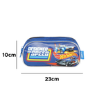 Estojo Escolar Infantil Simples Hot Wheels 70% Poliéster Para Escola