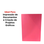 PAPEL A4 180G COLOR PLUS VERMELHO 25 FOLHAS