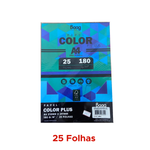 PAPEL A4 180G COLOR PLUS AMARELO 25 FOLHAS