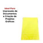 PAPEL A4 180G COLOR PLUS AMARELO 25 FOLHAS