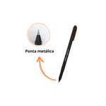 Kit Com 10 Unidades Canetas Esferográfica 0.7mm Carbon Ponta Fina Sortidas