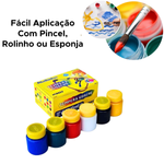 Kit Com 6 Caixas De Tinta Guache Pequena 15ml Com 6 Cores Primárias Para Lista De Material Escolar