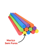 Kit Com 6 Espaguetes Flutuador Macarrão Boia Para Piscina Água Cores Sortidas Maciço Criança