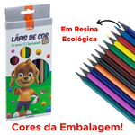 Kit Com 12 Pacotes de Lapis de Cor 12 Cores Sextavado Para Lembrancinha Revenda